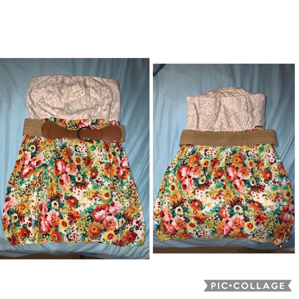 Mini floral dress
